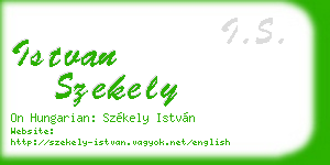 istvan szekely business card
